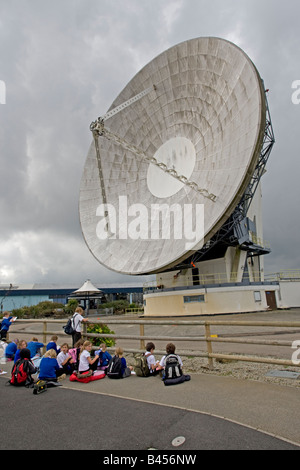 Arthur l'énorme antenne satellite classé Grade 2 Futureworld Helston Cornwall Goonhilly UK Banque D'Images