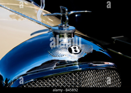 Bentley Classic Grill et mascotte de capot Banque D'Images