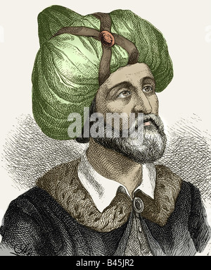 Muhammad (Abu al Kasim Muhammad ibn Abdallah), vers 570 - 8.6.632, Prophète arabe, fondateur de l'Islam, portrait, gravure, XIXe siècle, Banque D'Images