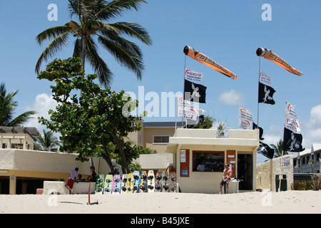 Kite Surf à kite beach en République Dominicaine Banque D'Images