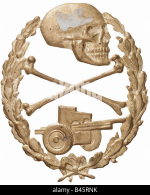 Militaire, Allemagne, uniformes, insignes, insigne du Bataillon anti-tank de la 250ème Division d'infanterie 1941 - 1944, ('Division Bleue'), seconde Guerre mondiale, décoration, Banque D'Images