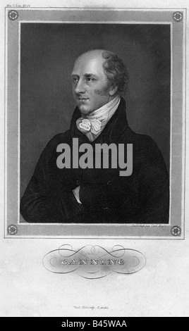 Canning, George, 11.4.1770 - 8.8.1827, britannique, homme politique, (Tory), portrait, gravure, par Carl Meyer, Meyers Konversationslexikon, 19e siècle, la Grande-Bretagne, l'Angleterre, l'anglais, 18e siècle, le premier ministre à partir de la 10.4. - 8.8.1827, secrétaire des affaires étrangères à partir de 1807 - 1809 et 1822 - 1827, , n'a pas d'auteur de l'artiste pour être effacé Banque D'Images