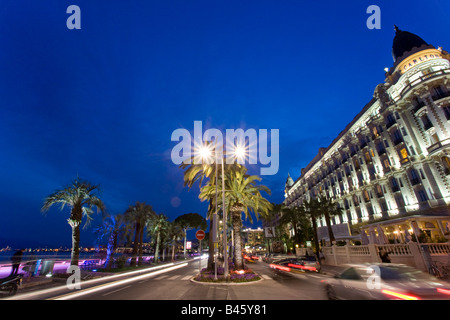 France, Côte d'Azur, Cannes, Boulevard de la Croisette, le Carlton Intercontinental Hotel Banque D'Images