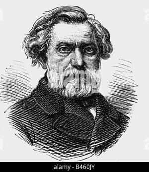 Thomas, Ambroise, 5.8.1811 - 12.2.1896, compositeur français, portrait, gravure sur bois, XIXe siècle, Banque D'Images