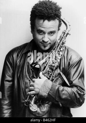 Foster, Alex, * 1953, musicien américain (saxophoniste), demi-longueur, appel photo, Berne, 1998, Banque D'Images