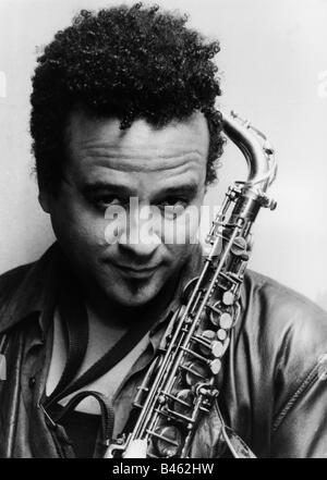 Foster, Alex, * 1953, musicien américain (saxophoniste), portrait, appel photo, Berne, 1998, Banque D'Images