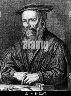 Gesner, Conrad, 26.3.1516 - 13.12.1565, chercheur en sciences naturelles Suisse, demi-longueur, photogravure après gravure sur cuivre, 16e siècle, l'artiste a le droit d'auteur , de ne pas être effacé Banque D'Images