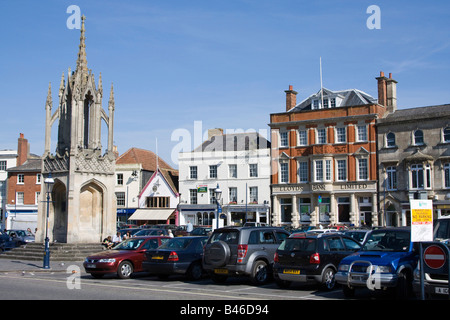 Centre-ville marché Devizes wiltshire england uk go Banque D'Images