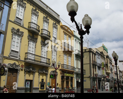 Calle Mayor de Triana, la principale rue commerçante de Las Palmas, Gran Canaria, Îles Canaries, Espagne Banque D'Images