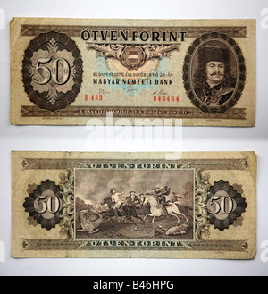 Billets de banque de la Hongrie, du forint florentinus Banque D'Images