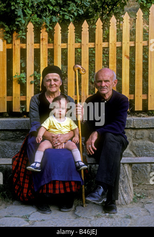 Les gens de la région des montagnes Pindos Metsovo Épire Grèce Europe Banque D'Images