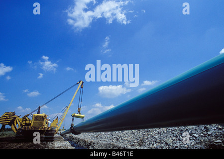 Contructing Natural Gas Pipeline Banque D'Images