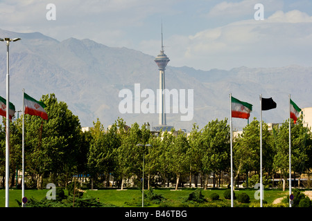 Burj e Milad à Téhéran Iran Banque D'Images