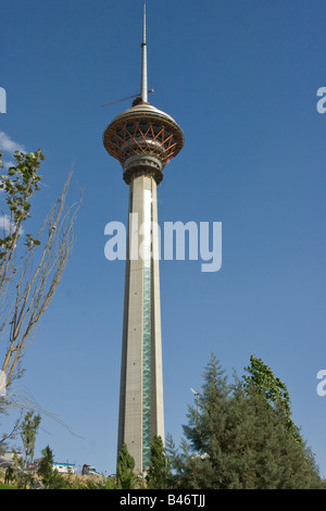 Burj e Milad à Téhéran Iran Banque D'Images