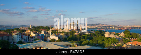 Turquie Istanbul vue élevée de la mosquée Sainte-Sophie Banque D'Images