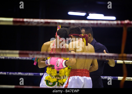 Thai Boxing Lumpinee Stadium Bangkok Thaïlande Banque D'Images