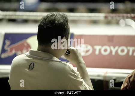 Bookmaker, Thai Boxing Lumpinee Stadium Bangkok Thaïlande Banque D'Images