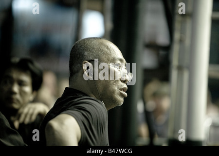 Bookmaker, Thai Boxing Lumpinee Stadium Bangkok Thaïlande Banque D'Images