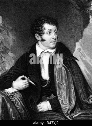 Campbell, Thomas, 27.7.1777 - 15.6.1844, l'écrivain britannique / writer, demi-longueur, gravure sur acier Joseph Jenkins, 19e siècle, l'artiste a le droit d'auteur , de ne pas être effacé Banque D'Images