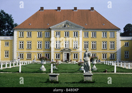 Architecture, châteaux, Allemagne, Schleswig-Holstein, château, estate 'Gut' Wotersen, vue extérieure, l'Europe, géographie / billet, Banque D'Images