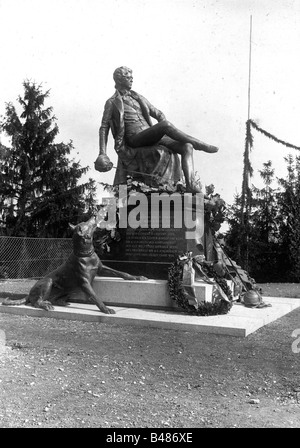Bismarck, Otto von, 1.4.1815 - 30.7.1898, politicien allemand, étudiant, monument, statue de Norbert Pretschner, Bronze, Bad Koesen, 1896, , Banque D'Images