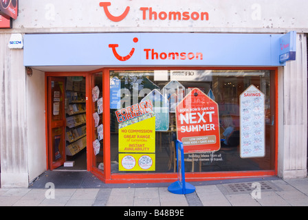 Les agents de voyages dans le Thomson,Norwich Norfolk,UK Banque D'Images