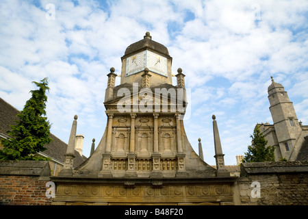 Le cadran solaire, Gonville et Caius College, Cambridge Banque D'Images