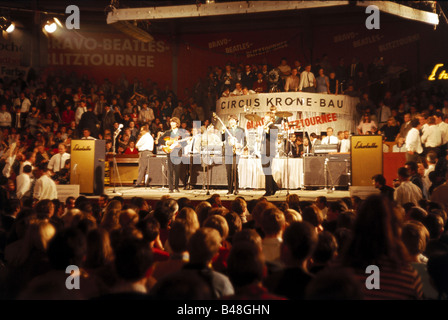 Beatles, 1960 - 1970, groupe de rock britannique, en concert, Circus Krone, Bravo Blitz Tour, Munich, 24.6.1966, , Banque D'Images