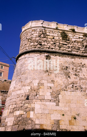 Italie, Sardaigne, Cagliari, remparts Banque D'Images