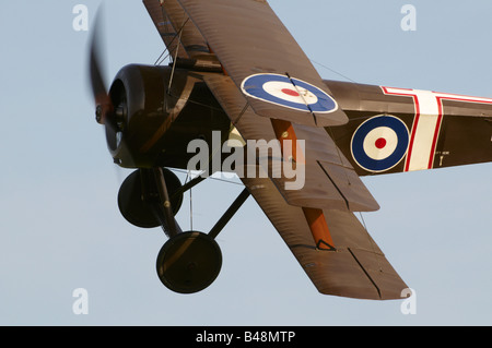 Shuttleworth (Collection) Air Show 2008 WW1 fighter Sopwith Triplane Banque D'Images