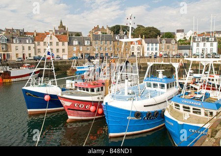 Village de pêcheurs et l'Pittenweem Harbour East Neuk Fife Banque D'Images