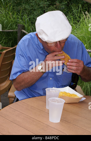 Homme affamé Banque D'Images