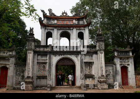 Temple de la littérature (Van Mieu), Hanoi, Vietnam Banque D'Images