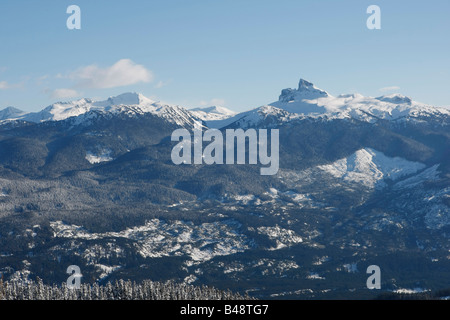 Paysages de montagne d'hiver à Whistler, BC Banque D'Images