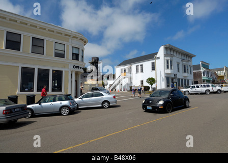 Le centre-ville de Mendocino, Californie, USA Banque D'Images