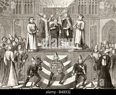 Couronnement du roi Henry IV d'Angleterre Banque D'Images