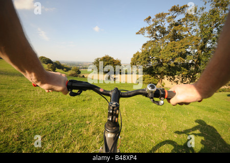 Randonnée cycliste dans le Kent en Angleterre Banque D'Images