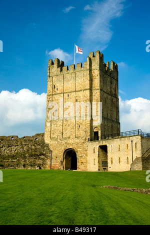 Donjon du Château de Richmond Richmond North Yorkshire Banque D'Images