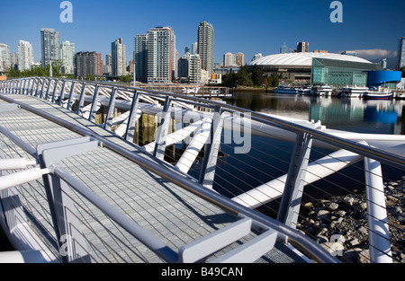 Le Stade BC Place à Vancouver vue depuis Bridge, Colombie-Britannique, Canada. Banque D'Images