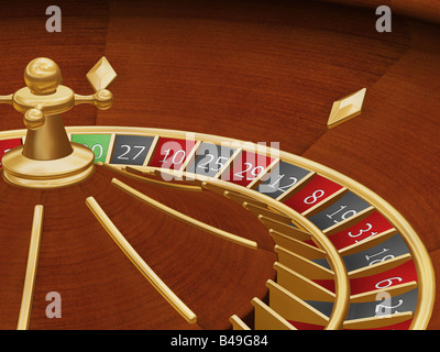 3D render of a roulette Banque D'Images