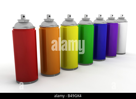 3D render of spray Banque D'Images