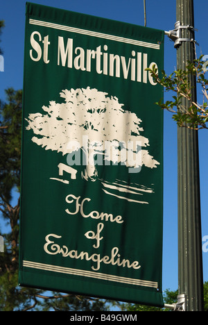 Inscrivez-vous à la Ville de St-Martin, la Louisiane pour l'accueil d'Évangéline Banque D'Images