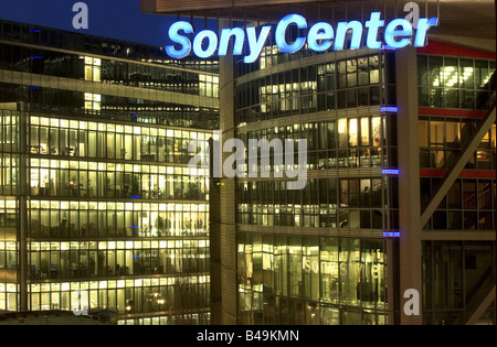 Sony Center à la Potsdamer Platz, Berlin, Allemagne Banque D'Images