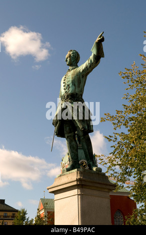 Statue de l'ancien roi Charles XII de Suède Banque D'Images