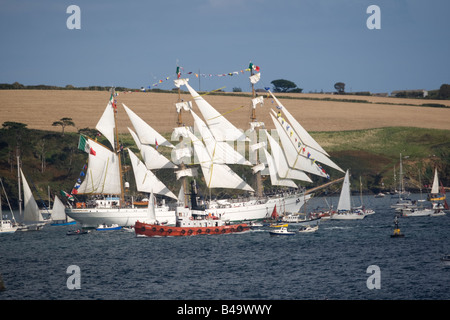 Cuauhtemoc trois mâts barque Funchal 500 Tall Ships Regatta Point Pendennis Falmouth Cornwall UK Banque D'Images