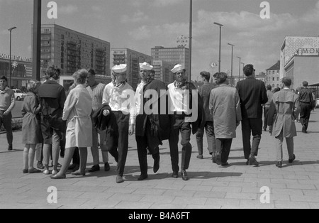 Géographie/voyages, Allemagne, République démocratique allemande, organisations, Jeunesse allemande libre, Deutschlandtreffen (Réunion allemande), Berlin, 1964, invités, , Banque D'Images