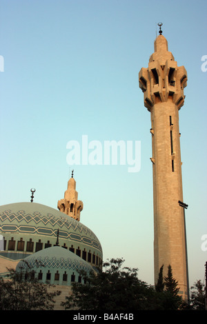 King Abdullah I Mosque, Amman, Jordanie Banque D'Images