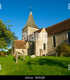 Dans le Marais de St Mary Church Kent Romney Marsh Banque D'Images