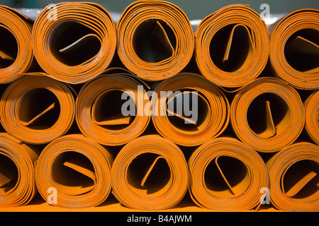 Rouleaux de plomb utilisé dans la construction de bateaux ainsi que dans les hôpitaux pour l'X-Ray, Mississauga, Ontario, Canada. Banque D'Images