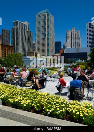 Moscone Convention Center North Yerba Buena Gardens Banque D'Images